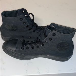 BLACK HIGHTOP CONVERSE